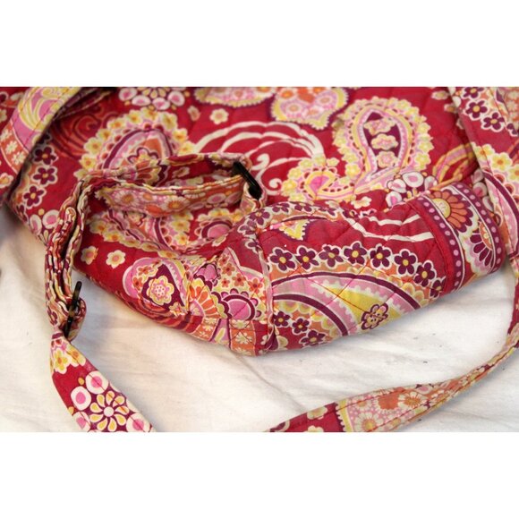 Vera Bradley Raspberry Fizz Paisley Mini Backpack Small Adjustable Straps - Picture 8 of 11